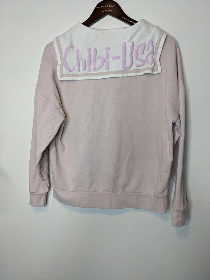 Hot Topic Sailor Moon Chibi EE. UU. Cuello Marinero Juegos con disfraces Chaqueta de Algodón Rosa Kawaii Foto 4 de 4