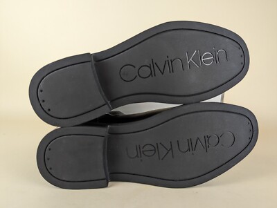 Calvin Klein Fenwick Chelsea Boots Mens 7 Black Leather Pull On Shoes NWB Calvin Klein Fenwick Chelsea Boots Mens 7 Black Leather Pull  main image 3