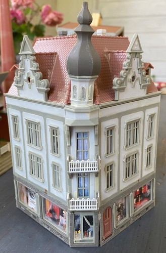 Maquette FALLER HO Immeuble D'angle Gris – Montée, Ville Décor Maison, Bâtiment Plastique