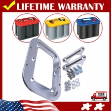 Aluminum Billet Optima Battery Relocation Tray Hold Down Mount For 34/78 Battery