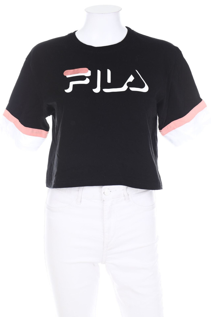 FILA Shortsleeve Shirt Logo Print XS black