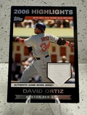 2007 Topps 2006 Highlights David Ortiz Game Used Patch Boston Red Sox