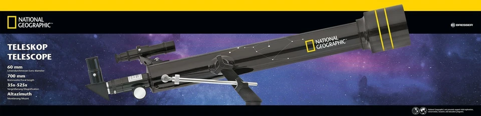 National Geographic Refractor AZ Telescope FULL KIT 60 / 700  #9011100 (UK) BNIB - Image 3 of 4