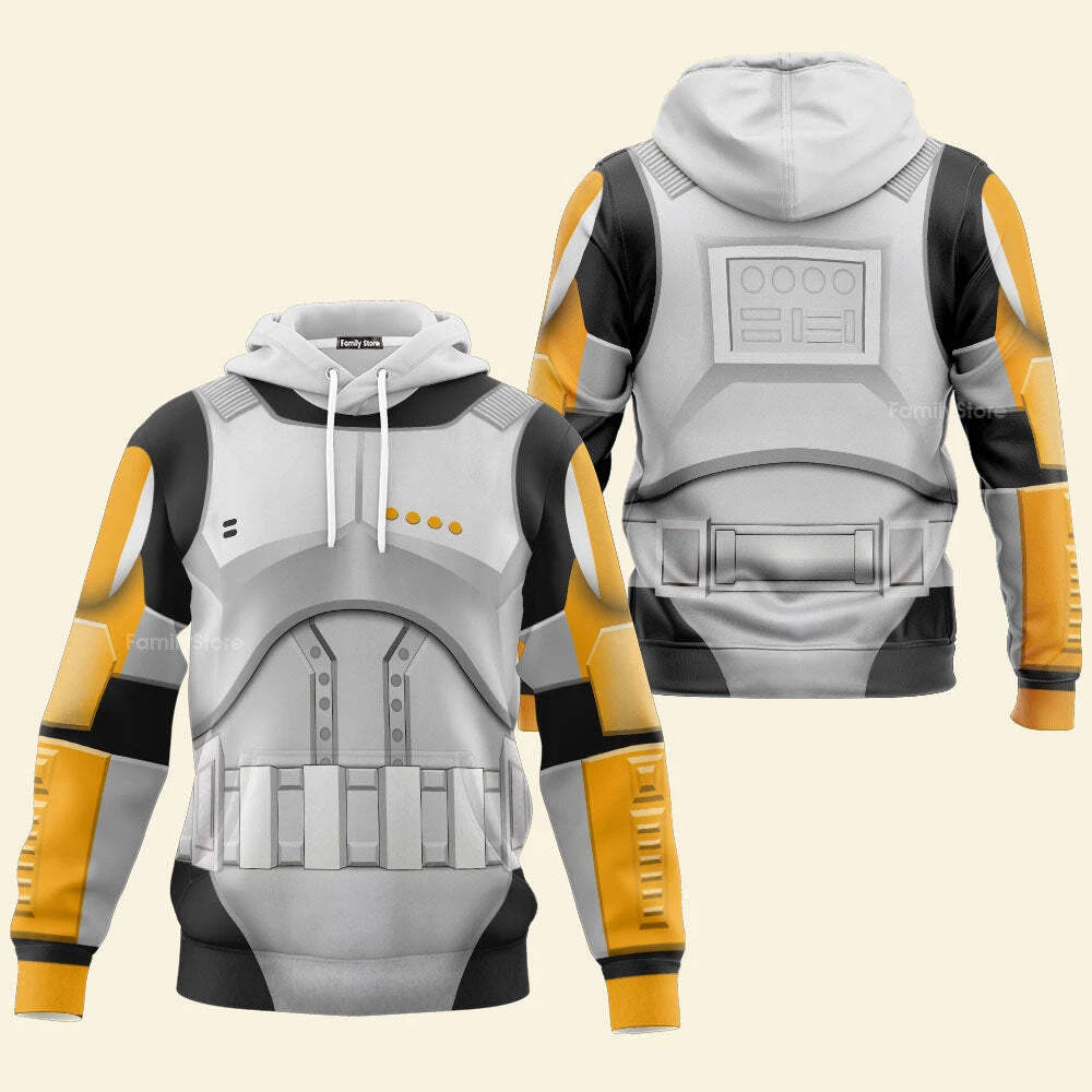 Star Wars Clone Trooper Commander Costume Hoodie Sweatpants