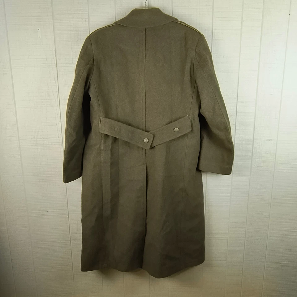 Abrigo Militar Vintage Paul Boye Bedarieux Verde Ejército Lana Foto 2 de 4