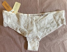 Lise Charmel Women's White Casting Lady Lace trim Panties, Size XL, NWT