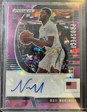 Prizm Draft Picks 2020-21 Prospect Autographs Naji Marshall Purple Ice /99