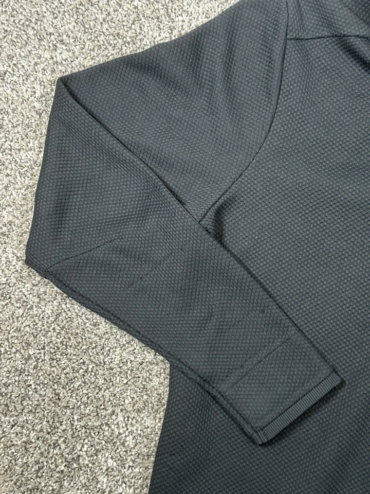 Suéter polar Under Armour Golf negro para hombre talla L ColdGear 1/4 a presión Foto 3 de 4