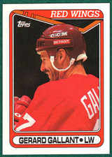 Gerard Gallant - 1990-91 Topps #322 - Detroit Red Wings Hockey Card