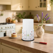 Elegant Ceramic Paper Towel Holder – Heavyweight Countertop Dispenser for Kit...