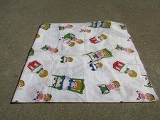 Vintage Raggedy Doll White Blonde Curls Poly Cotton Fabric 1 Yards SPOT