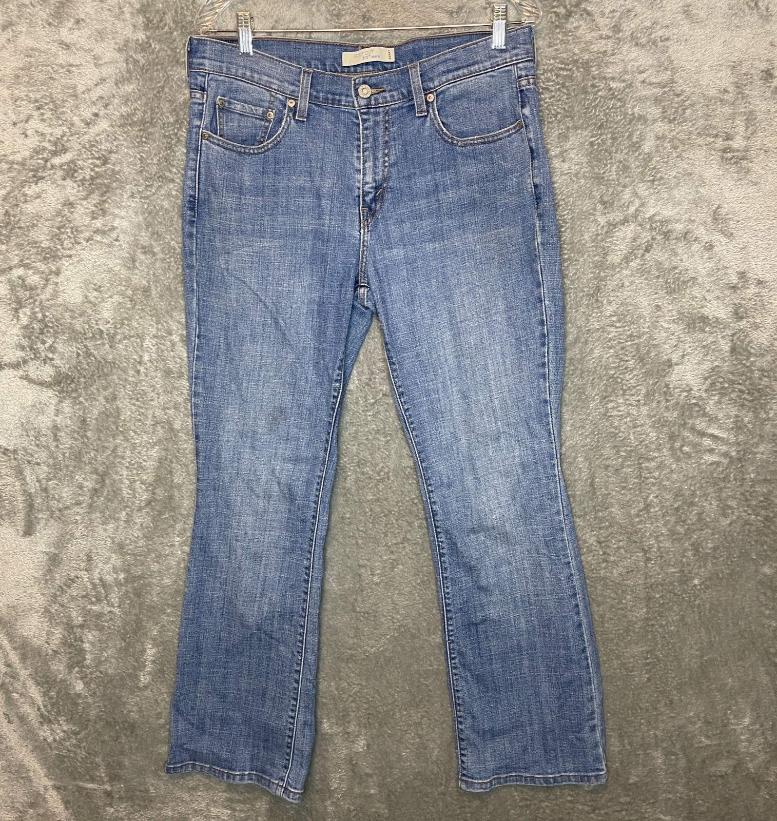 Levis 515 Women Classic Medium Wash Mid Rise Stretch Bootcut Denim Jeans 10