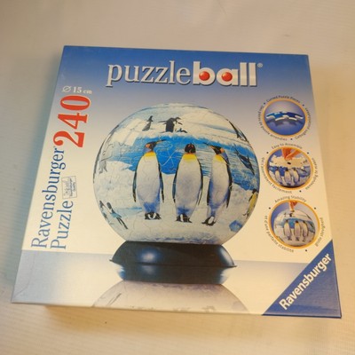 Ravensburger Puzzle: Puzzleball Penguins 240 Pieces 15 cm / 6 inch  # 110063 EUC