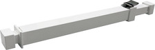 Adjustable Window Security Bar with Childproof Lock, White 10.6-16.625 in 