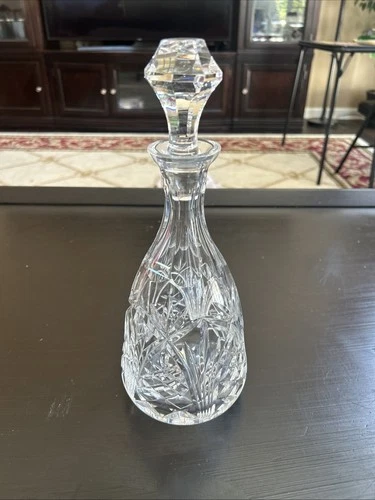 Vintage Waterford Crystal Decanter Diamond Cut w/ Stopper