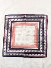 Vintage Speciality House scarf Italy dot floral geometric square 20"