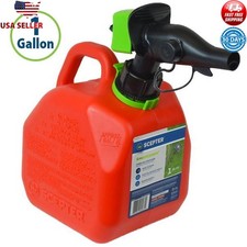 SmartControl Gas Can 1 Gal Easy Pour Flow  EPA Compliant Red Container New