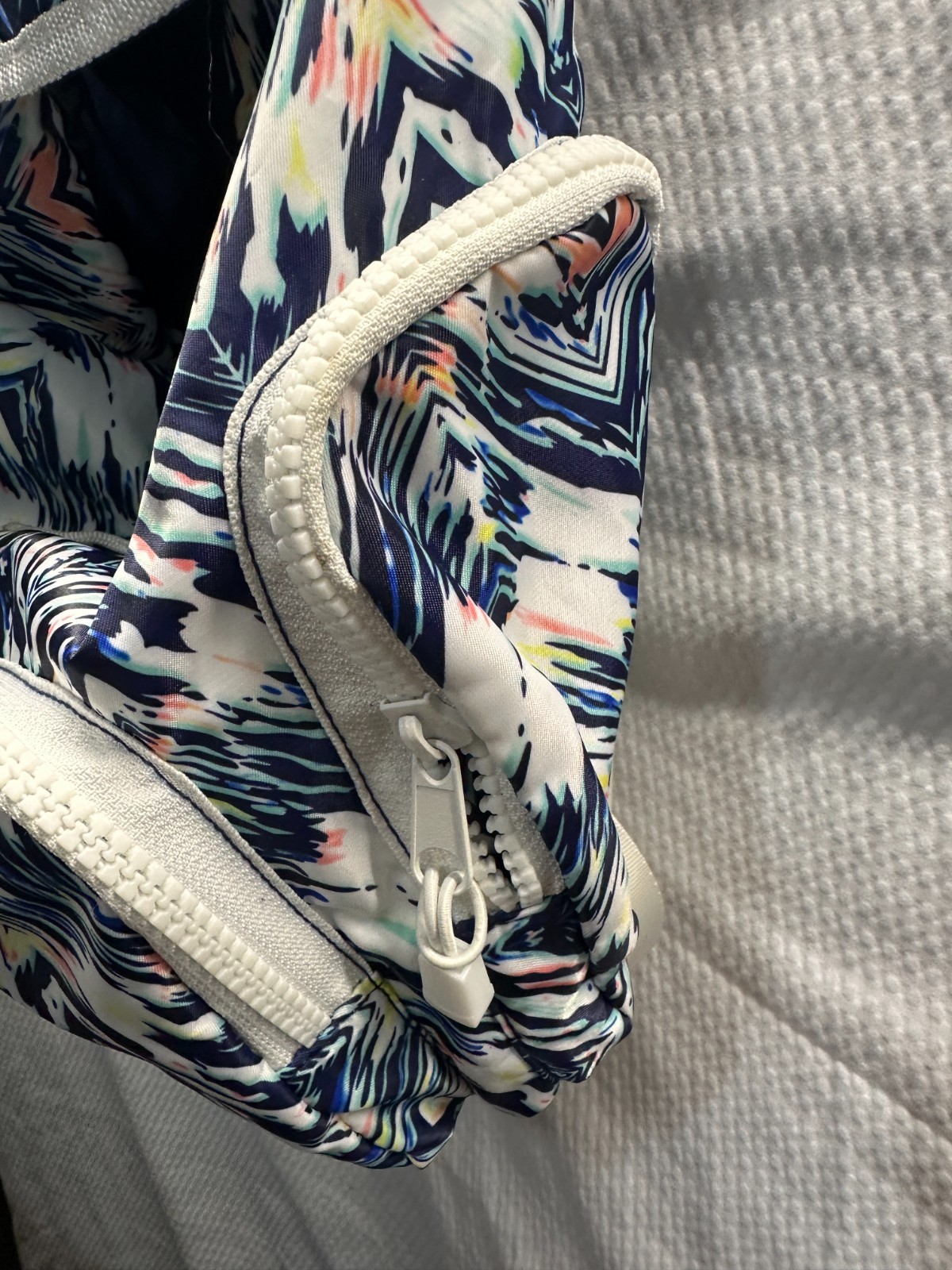 Vibrant Abstract Print Mini Backpack - Drawstring… - image 5