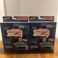 2 RARE NERF Nstrike Modulus Grip Strike Tac Rail 2-Shot Dart Blaster New