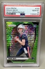 2024 Panini Prizm - Rookies Drake Maye #329 Neon Green Pulsar Prizm (RC)
