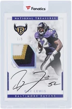 Game Used Ray Lewis Ravens Football Card Fanatics Authentic COA Item#14268919