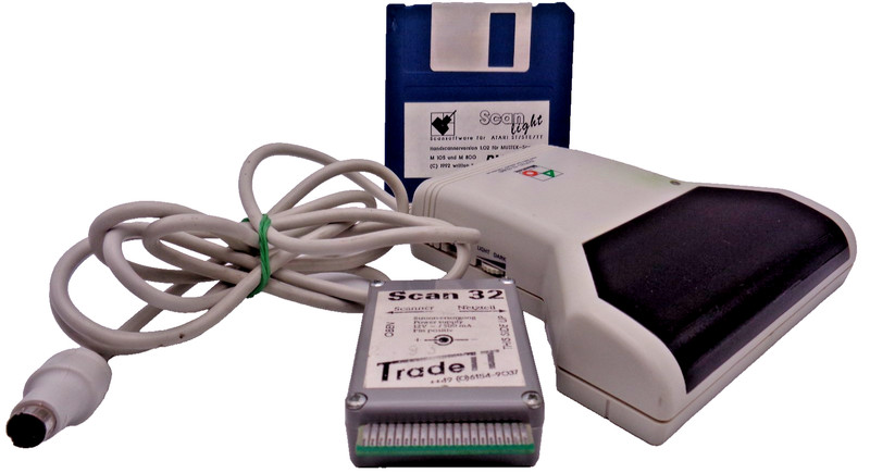 ATARI ST -- HANDHELD SCANNER HT-105 SCAN 32 (MUSTEK/TRADE IT/BW SYSTEMS)