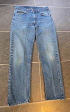 VTG 80'S LEVI'S 505 ORANGE TAB LIGHT BLUE FADED JEANS SZ 32X30 USA MADE