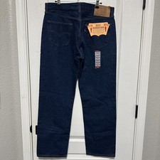 Vintage 1993 Levi's Denim 501 USA Made Jeans, Preshrunk, Deadstock NWT 36 X 30