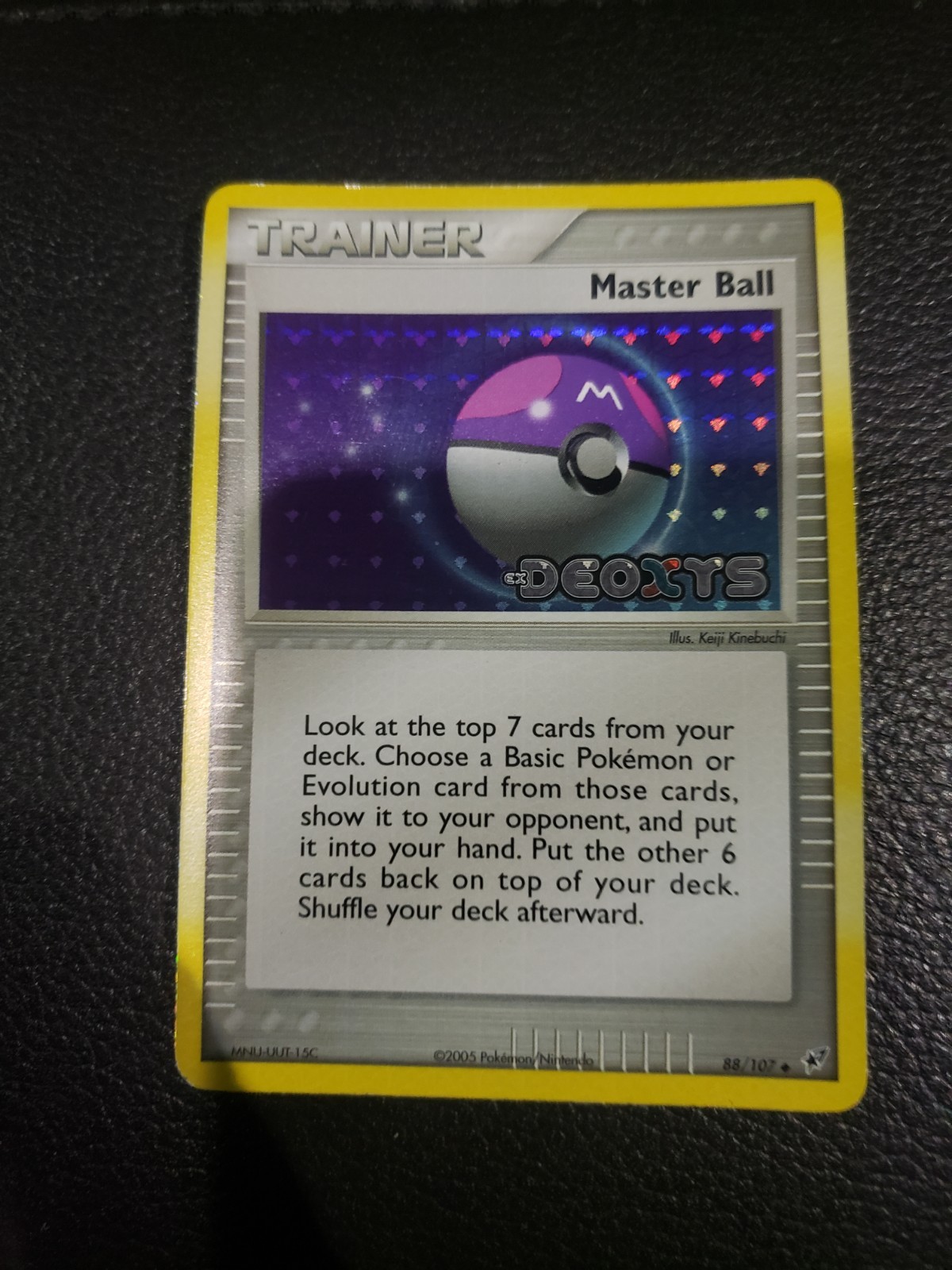 Pokemon Card - Master Ball Deoxys 88/107 Reverse Holo Stamped NM