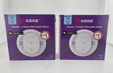 2 Pack KIDDE 30CUDR-V Smoke Carbon Monoxide Alarm Voice Alerts Detector Battery