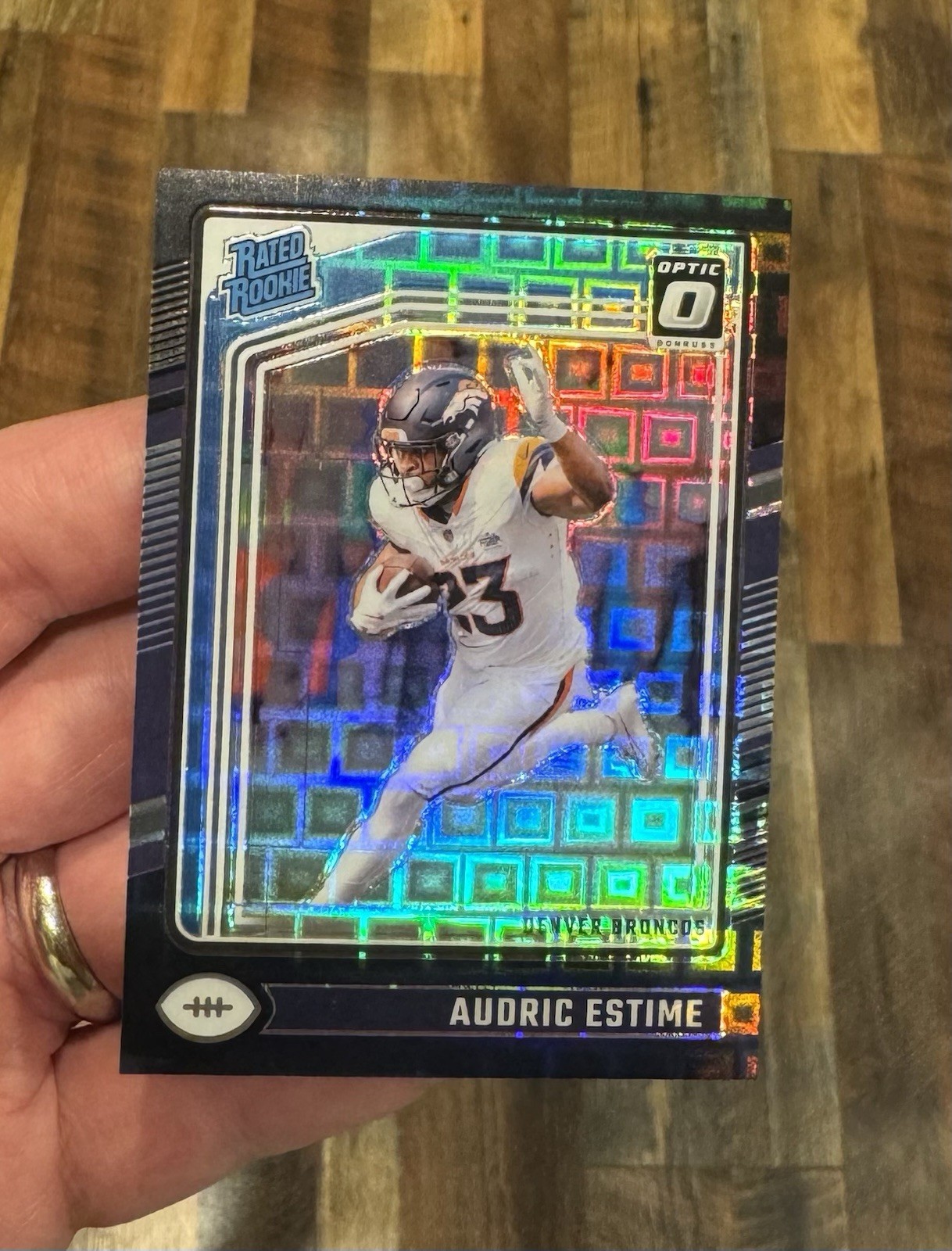 2024 Panini Donruss Optic Rated Rookie Audric Estime #206 Black Pandora /25