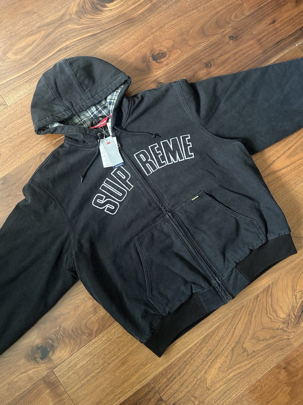 Supreme Reflective Arc Hooded Work Jacket image 5