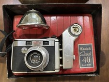 Vintage Kodak Signet 40 35mm Camera w/Kodalite Flashholder In Original Box