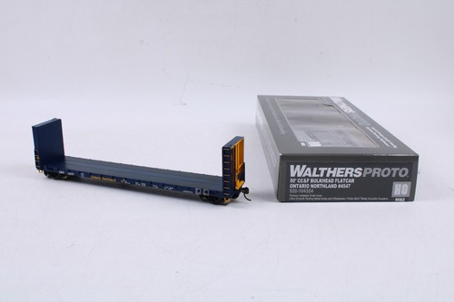 WalthersProto 920-104324 HO 50' CC&F mampara flatcar Ontario Northland #4547 | Condition: Used