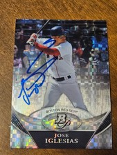 2011 Bowman Platinum Xfractor JOSE IGLESIAS Red SOX In-Person Signed  AUTO