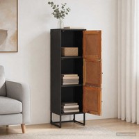 Highboard 35 X 30 X 120 Cm Massiv Holz Und Engineered Wood Modernes Highboard Mö