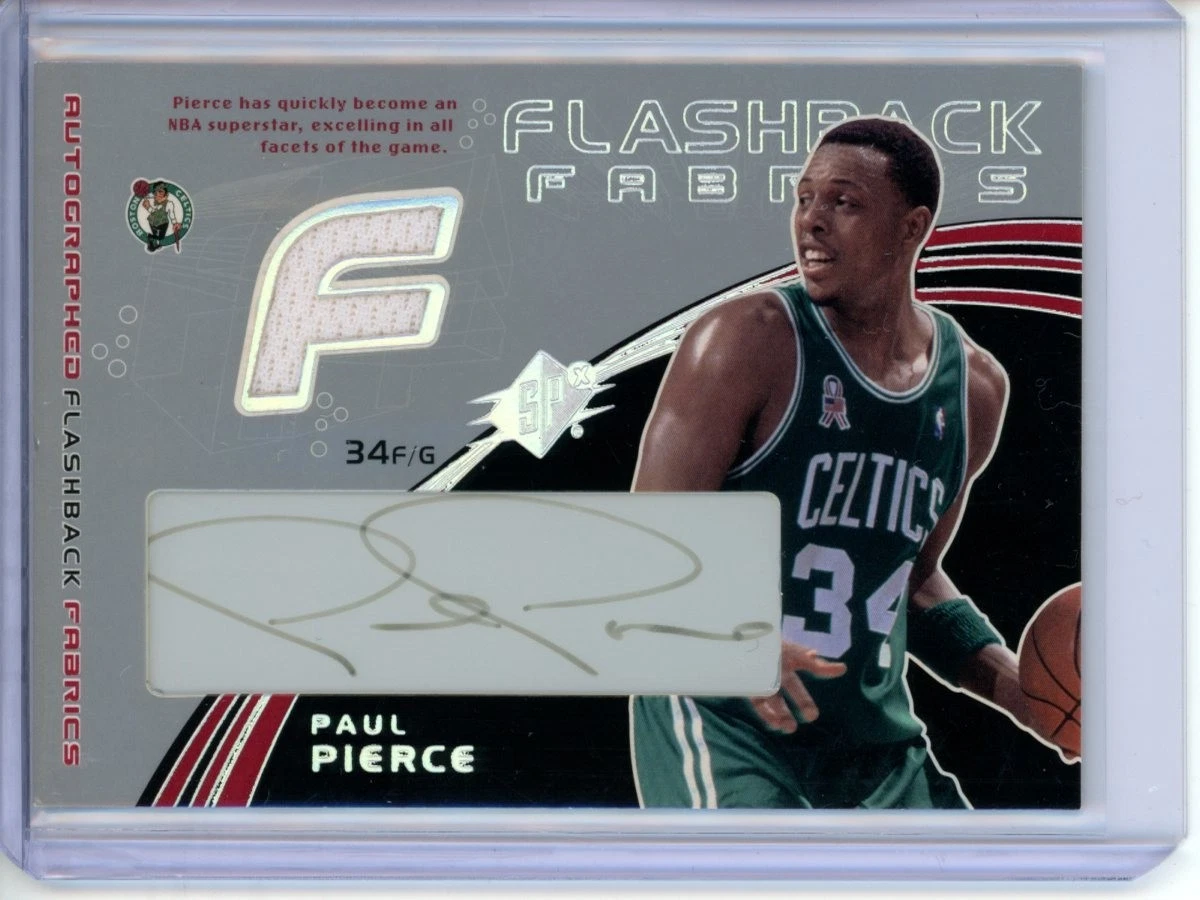 Topps Paul Pierce Basketball Autographed Sports Trading Cards