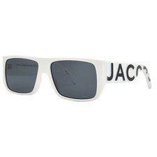 Marc Jacobs Grey Browline Unisex Sunglasses MARC LOGO 096/S 0CCP/IR 57