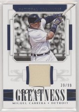 2018 Panini National Treasures Greatness 39/99 Miguel Cabrera #G-MC 6fs