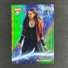 2025 Topps Chrome Sapphire Marvel Studios Wanda Maximoff Green Refractor /199#N