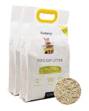 Natural Soy Litter, Tofu Cat Litter - Clumping, Flushable, Ultra Absorbent an...