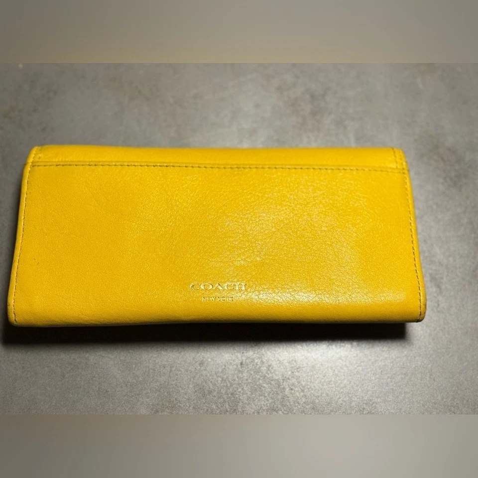 Coach Legacy Leather Slim Envelope Wallet w/ Turnlock - Image 3 of 4