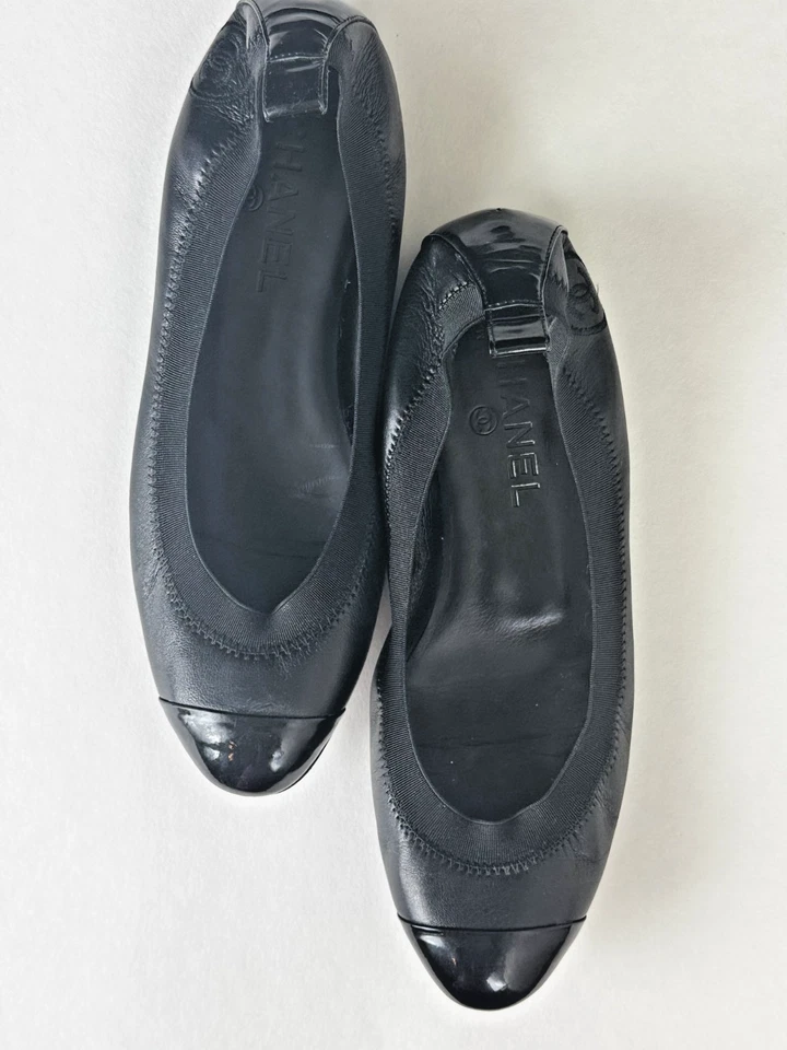 Zapatos planos de ballet Chanel charol 36 🥰 Foto 2 de 4