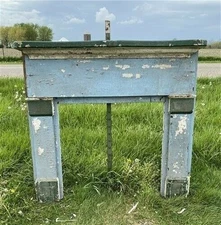 Antique Fireplace Mantel Surround (51x48) Architectural Salvage, Rustic, A143