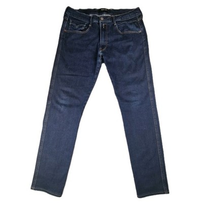 Replay M914Y Slim Fit Stretch Jeans W36 L32 Dark Wash Blau Denim Herren