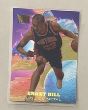 Grant Hill 1995-96 Fleer Metal Molten Metal Insert Card #2 - Tough Pull 1:72