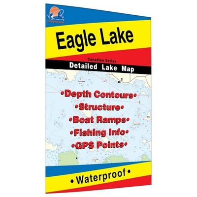 Fishing Hot Spots Ontario Eagle Lake Freshwater Fishing Map - Q280