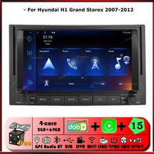 7"Android 15 Autoradio Carplay GPS SAT Navi DAB Stereo For Hyundai H1 2007-2012