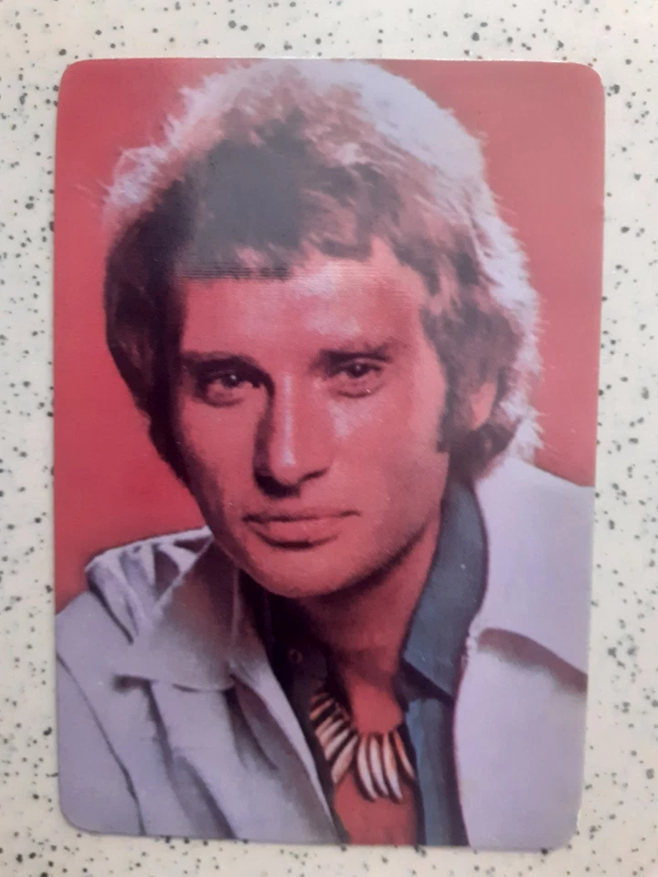 JOHNNY HALLYDAY 1 petit calendrier de 1986 Portugal rare 6 CM 03 SUR 9 CM 03 - Photo 1/2