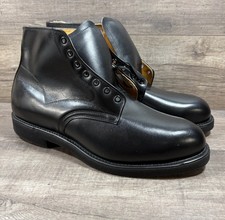 Mason Boots Chukka Lace Up Union Made Leather Black Mens Size 11.5 E